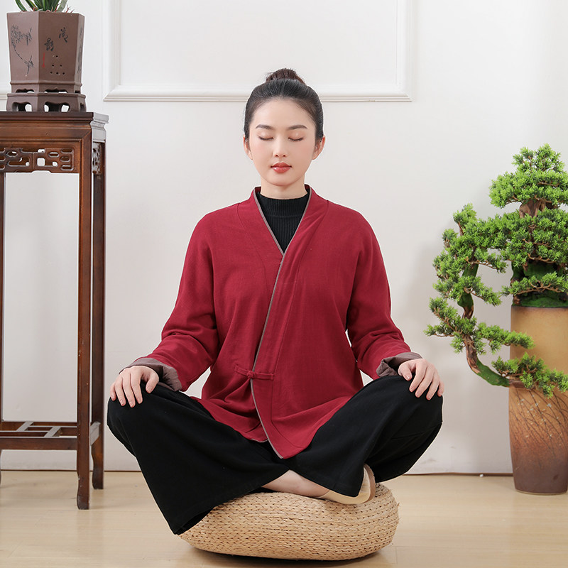 圆弘棉麻2023春秋外套双层