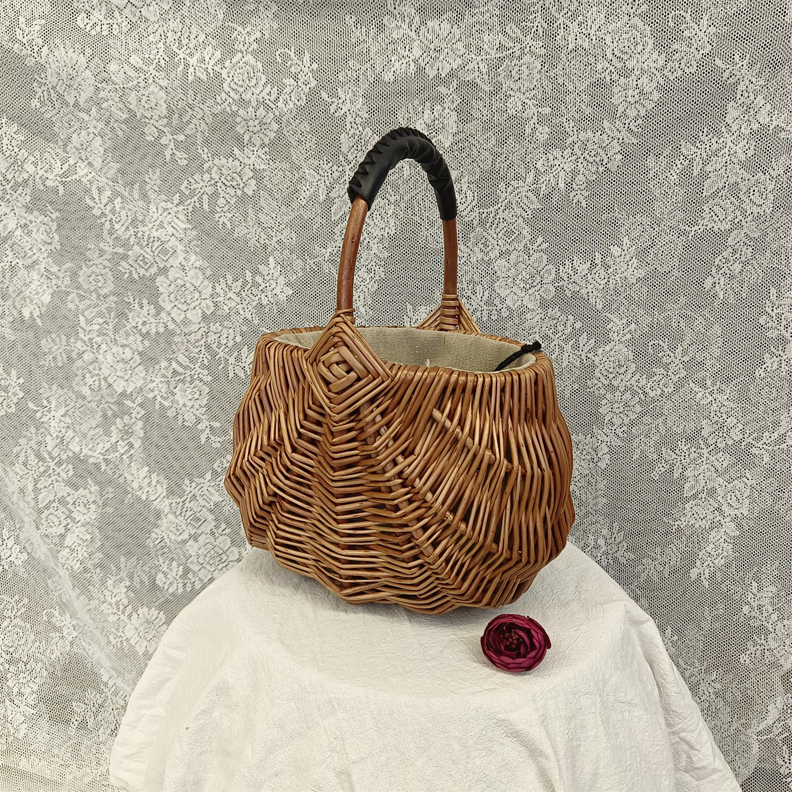 其他编织包日韩草编包水桶形