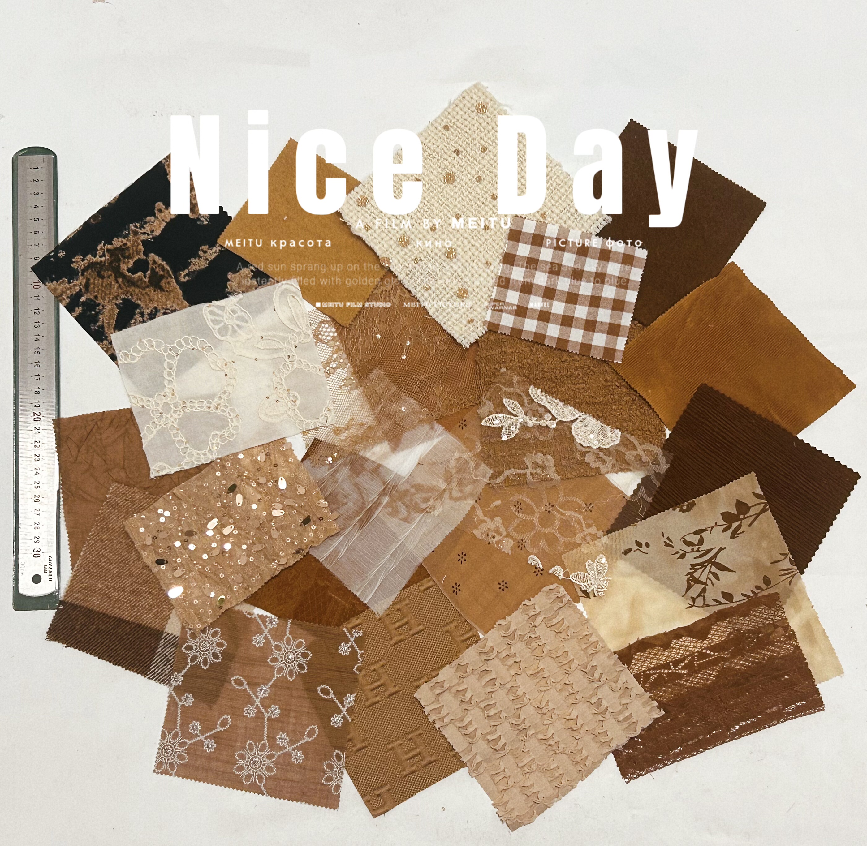 潘通色系拼贴面料小样多品类不重复碎布蕾丝美术作业手工diy娃衣