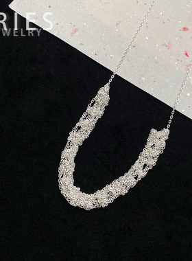 S925纯银锁骨链女轻奢欧美风项链