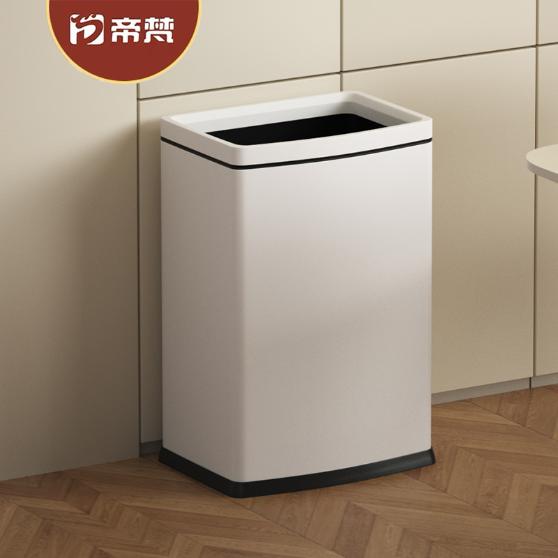40L/50L不锈钢垃圾桶家用客厅无盖厨房大容量高档酒店商用可定制