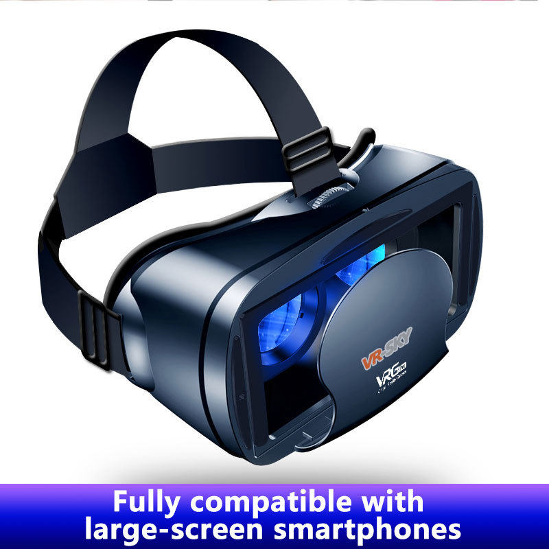 新款vr眼镜虚拟现实游戏电影智能手机BOX三d眼镜一体机头戴式跨境