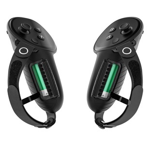 适用于Meta Quest3硅胶手柄指虎绑带可调节 便捷更换电池不挡信号