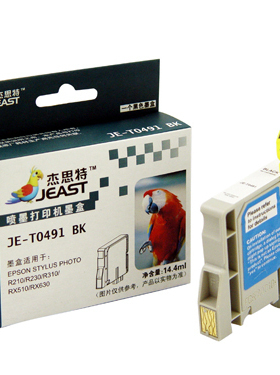 正品行货 杰斯特 JE-T0491BK适用爱普生/EPSON打印机墨盒