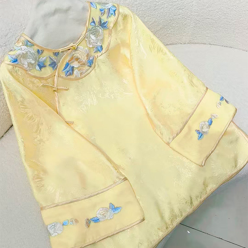 新中式上衣唐装汉服国风女士小衫