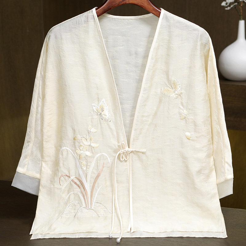新中式上衣唐装汉服茶服罩衫外套