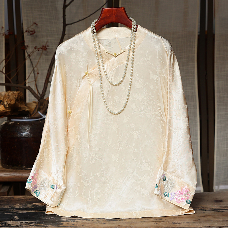 新中式上衣唐装汉服重工刺绣小衫