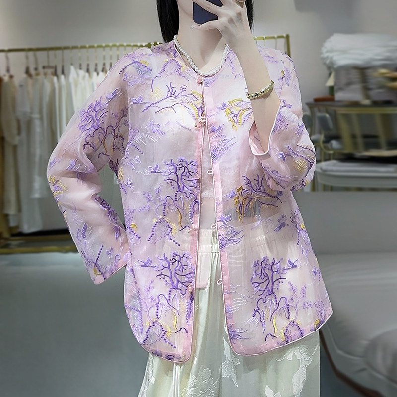 新中式上衣唐装汉服国风防晒开衫