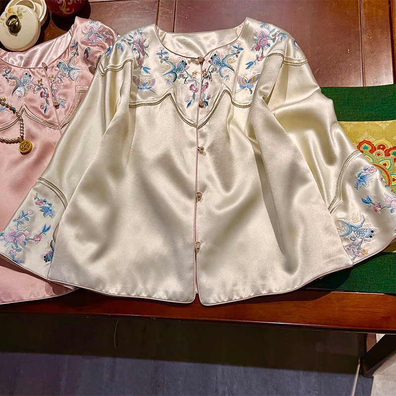 新中式国风外套唐装汉服刺绣上衣