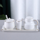 定制家用陶瓷调料罐调味瓶牙签筒油醋壶寿司盘组合套装 盐罐调味罐