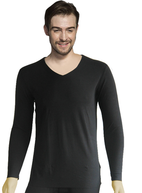 Underlook/安德露男士V领超薄套装纯色莫代尔打底套装MSW923