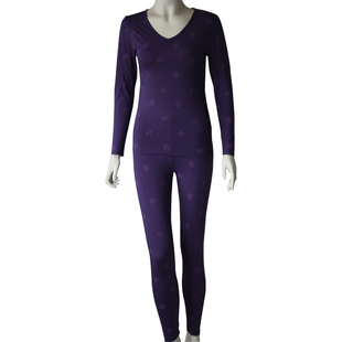 Underlook WSW731 安德露女士保暖内衣女士印花莫代尔保暖套装