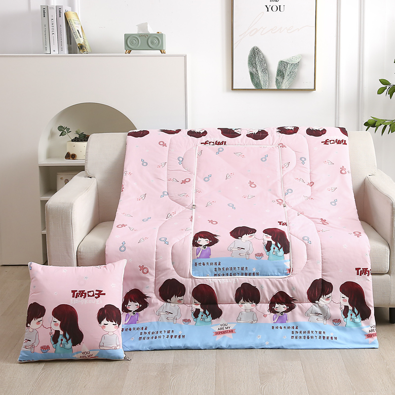 多功能二合一午睡抱枕被午休靠垫被子沙发腰靠折叠汽车载枕头送礼