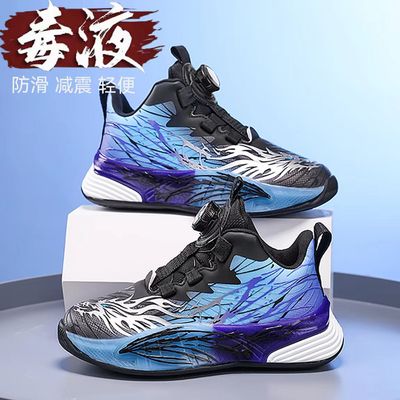 男童皮面防水运动鞋2025新款