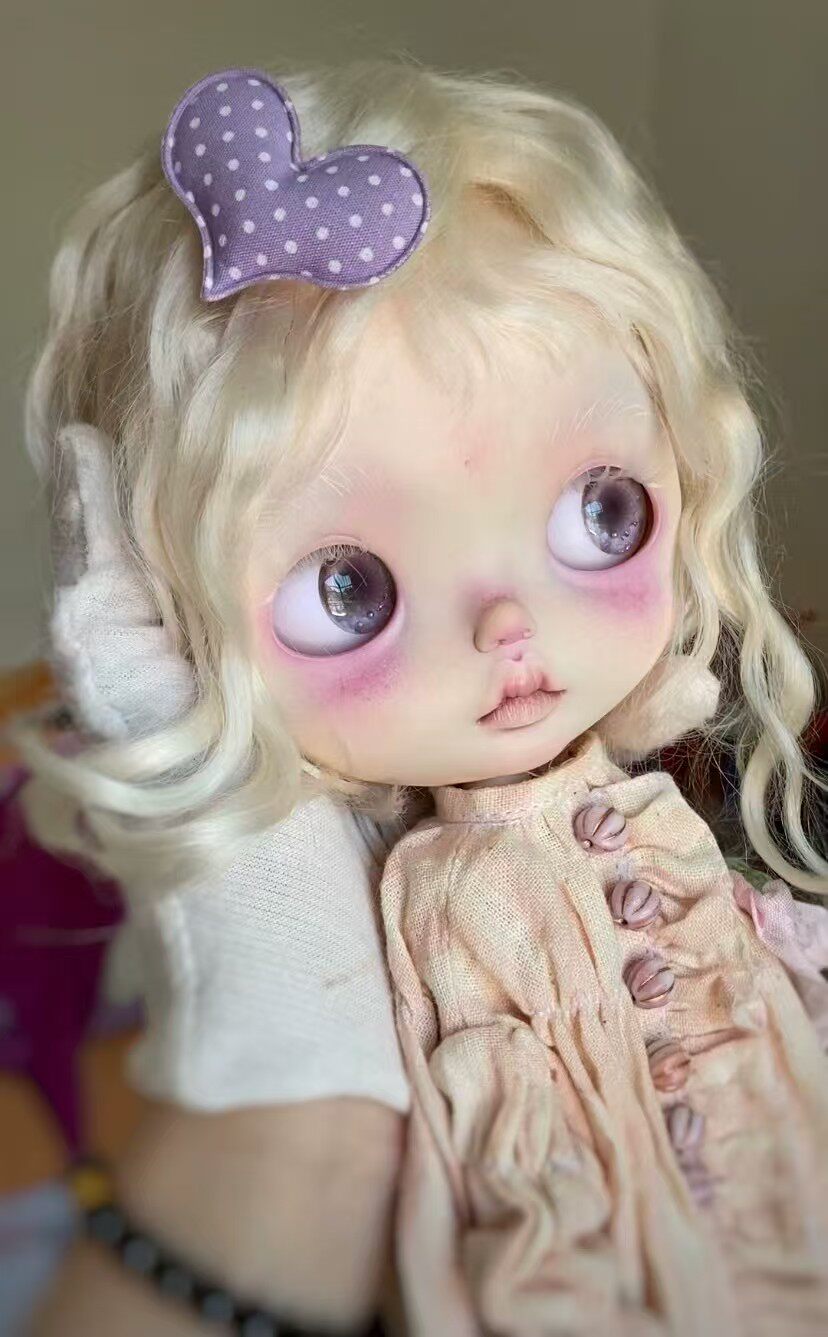 【Springdoll】白色波波马海毛zsiga嘎子姐blythe小布Qbaby假发