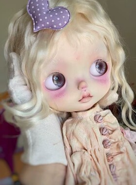 【Springdoll】白色波波马海毛zsiga嘎子姐blythe小布Qbaby假发
