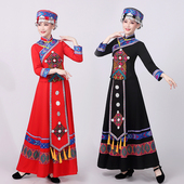 湘西土家族侗族苗族哈尼民族服饰少数民族表演演出服长裙绣花女款