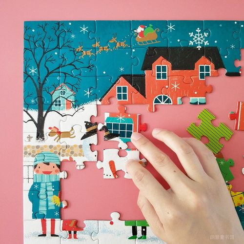 拼图3到6岁以上儿童益智4幼儿园大班5宝宝玩具8圣诞节2进阶10平图