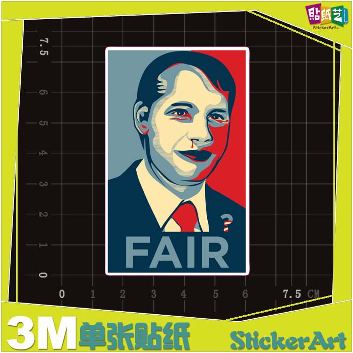 Fair OBEY Tide brand stickers Refrigerator sticker Computer Stickers Matte surface 3M Material die-cutting 1628in the 3C Digital Accessories, Laptop Accessories , Personalized small notebook stickers  category - from Buy2taobao.com to provide professional Taobao agent buy service