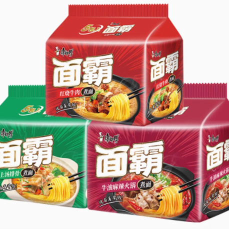 康师傅面霸煮面红烧麻辣