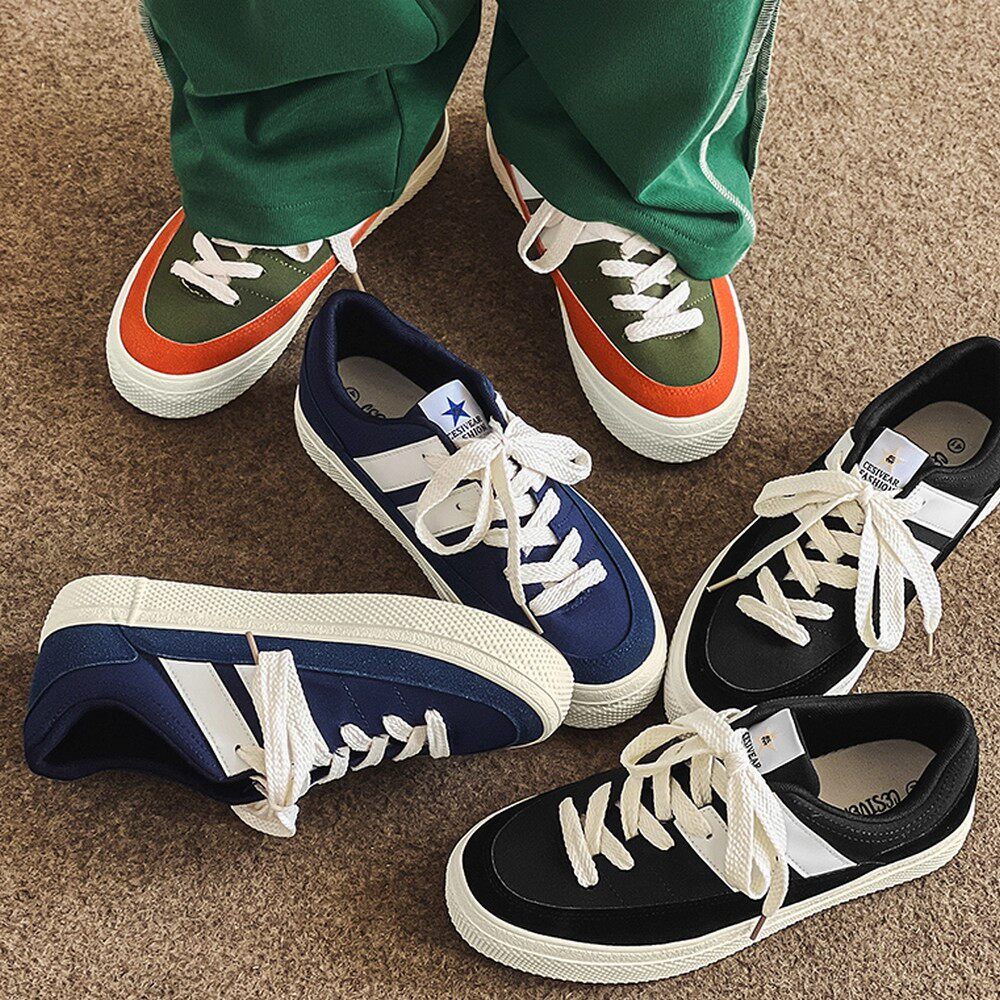 板鞋男鞋潮牌小众设计感国潮ins日系chic休闲港风时尚百搭帆布鞋