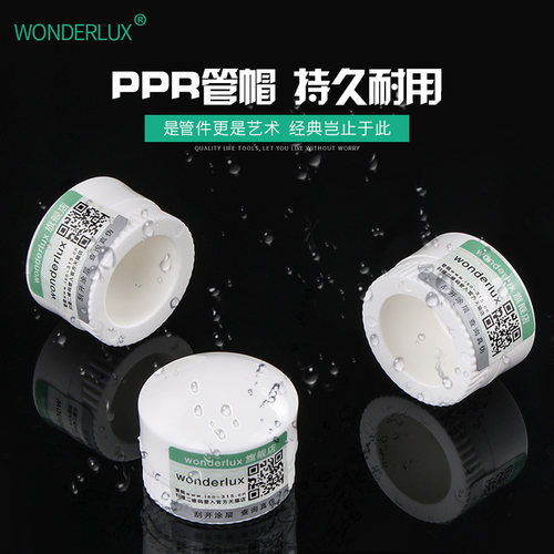 加厚 PPR水管管件20 25 32管盖配件 PPR堵帽热熔管堵头管帽4分6分
