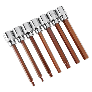 内六角套筒S2内六方套筒批头3/8中飞内6角套筒头加长旋具套筒扳手