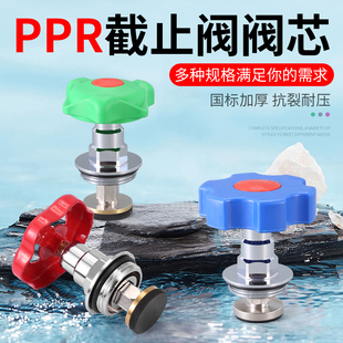 ppr截止阀阀芯4分20升降式6分25开关芯1寸32水管闸阀阀门芯配件