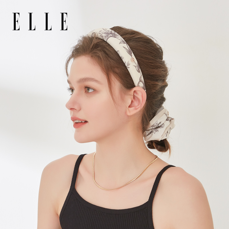 ELLE发箍田园气质女夏季新款高颅顶显脸小发饰百搭压发头箍送女友