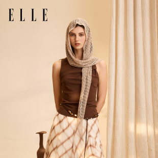 办公室空调房气质镂空时尚 ELLE长款 春夏季 大披肩女士外搭薄款 时尚