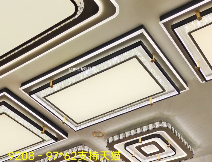 常州邹区灯具城直销新款led吸顶灯水晶轻奢现代简约客厅卧室灯具