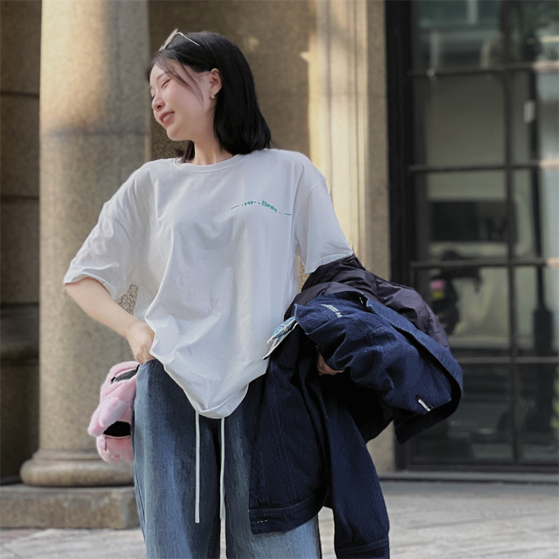 常规纯棉男女同款通勤短袖印花