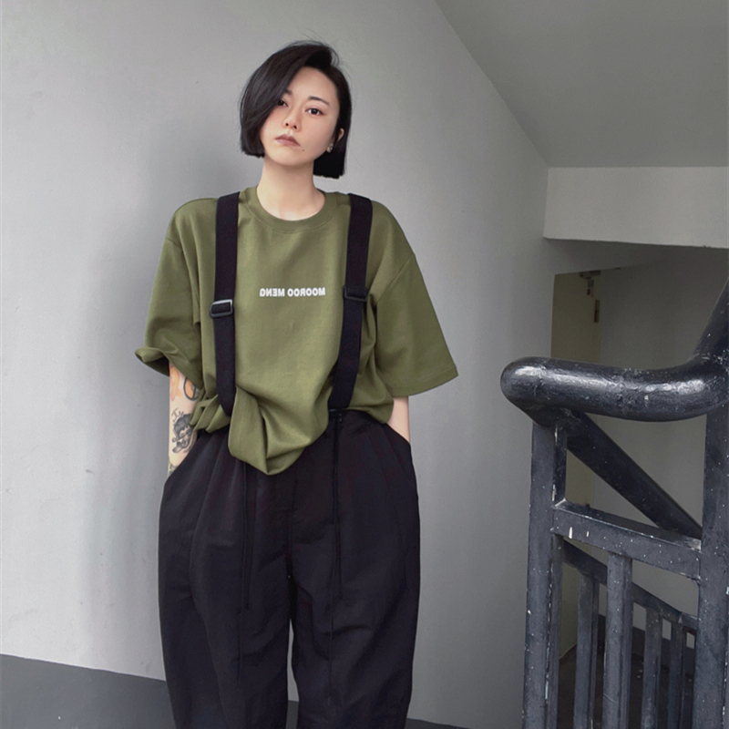 短袖通勤厚印花纯棉情侣独家原创