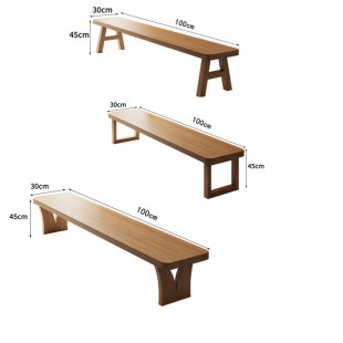 北欧日式原木家具实木长凳床尾凳家用换鞋凳长条方凳短凳子书桌椅