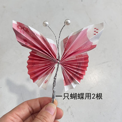 蝴蝶有钱花材料包花艺半成品配件