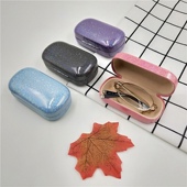 可折叠老花镜眼镜盒便携式 防压抗摔轻巧中老年人眼镜收纳收藏盒子