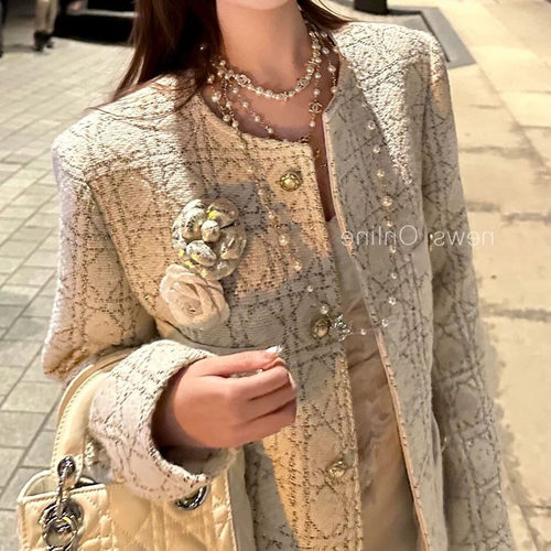 千金感轻奢羊毛粗花呢上衣