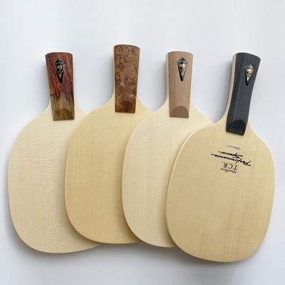 古思特小方拍桧木乒乓底板日直横拍实木直拍正胶反胶长胶球拍单桧