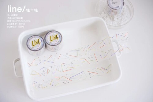 soii手帐分装|Nemosissy 胶带《线与线》pet