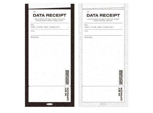 soii手帐分装|韩国dailykoum 2款便签《data receipt》