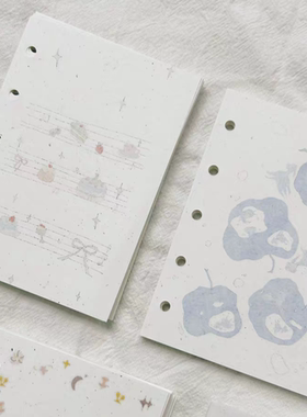 soii手帐分装|MarkyPuppy A7内页《金鱼苹果》《五线谱》未打孔