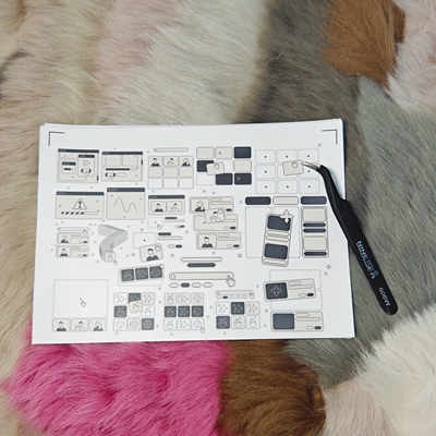 【soii手帐】14*21cm切膜贴纸（1张）方框对话框no.031