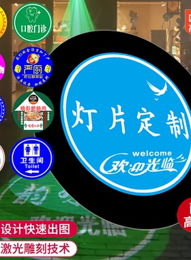 广告投影灯logo文字图案片定制门头招牌室内旋转投地射灯gobo