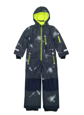 儿童连体滑雪服冬季夹棉后腰拉链防风防水保暖户外防寒双板