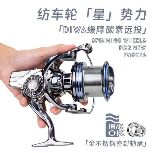 DIWA/迪瓦星迹XJ系列远投锚鱼轮碳纤维机身纺车轮鱼线轮轻质渔轮