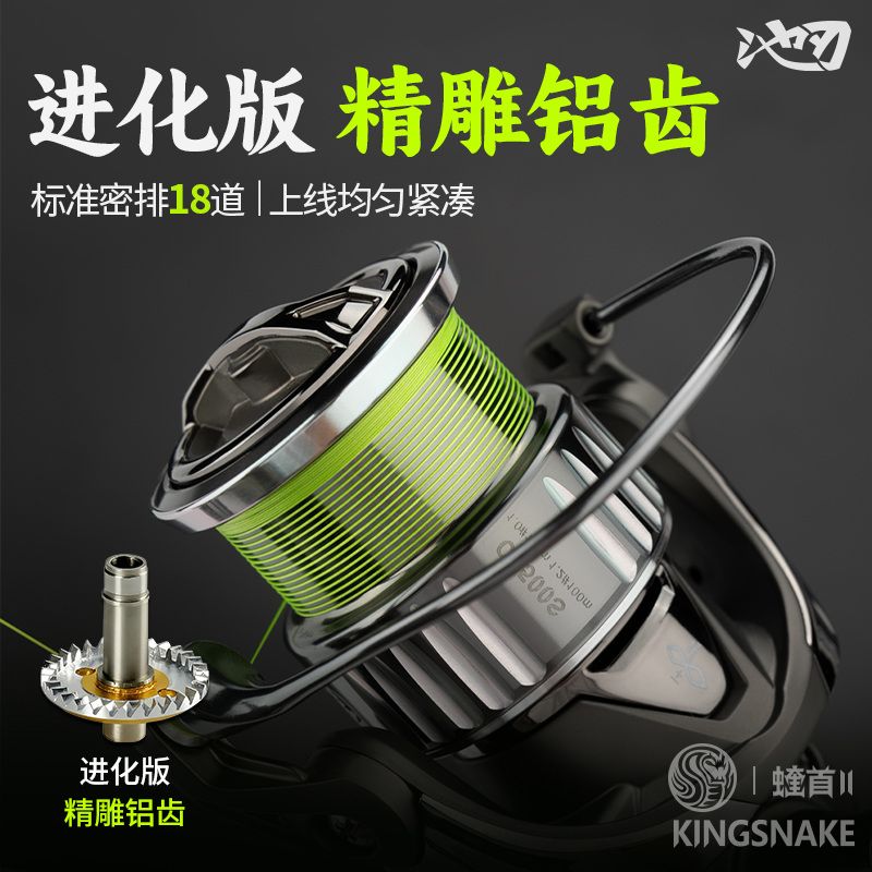 浅杯蝰首渔轮远投鱼线轮路亚车轮图片
