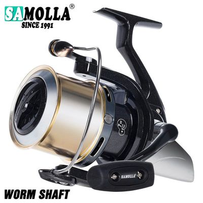 2025新款导杆结构大远投纺车轮欧式鲤鱼钓WORM SHARFT缓降密集排