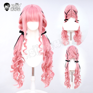 秀琴家 无限暖暖初始套cos假发苏暖暖中分长头皮混玉米须卷发造型