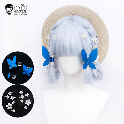 神里绫华花时来信cos假发