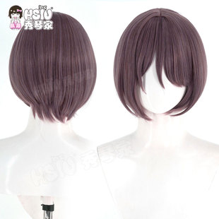 秀琴家 胜利女神NIKKE 米尔克cos假发 中分内扣短发